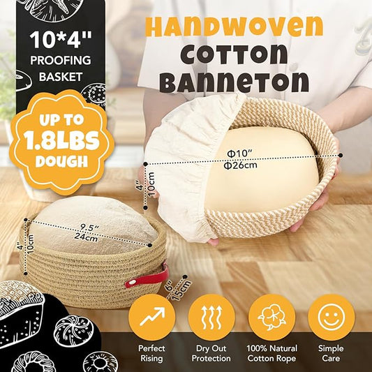 Sourdough Bread Baking Supplies, Sourdough Starter Kit with scale, Starter Jar, Bread Making Tools Kit, Sour Dough Kit Tools, Sourdough Proofing Basket, Sourdough Kit Gifts for Bakers Women Wife Mom
