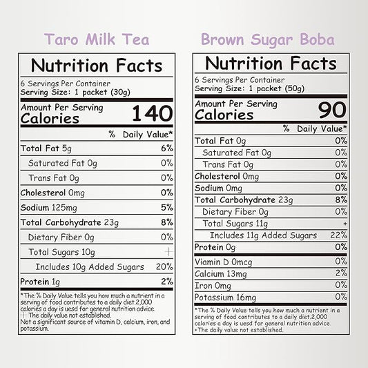 Boba Moo Premium Boba Tea Kit With Taro Milk Tea Flavor - Only 10,000 Kits Yearly, Small Batch Bubble Tea Kit With Exceptional Taste & Chewiness, Vegan, Lactose-Free, 6 Servings