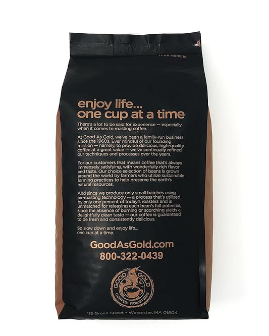 Nicaragua Coffee Beans (5 LBS), Medium Roast, Good As Gold Coffee Roasters