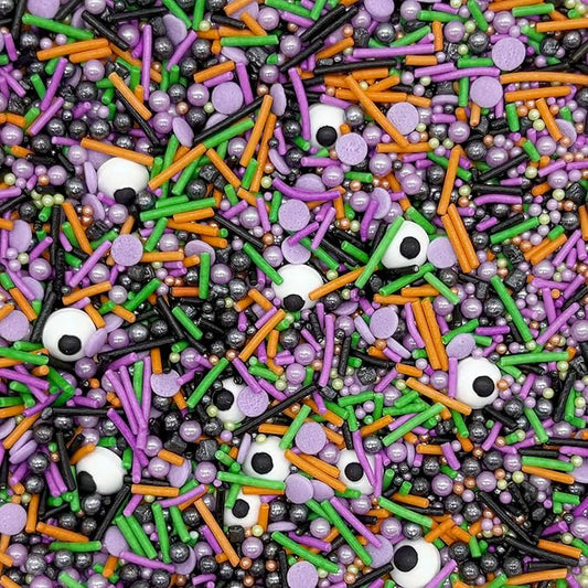 Dynastang Monster Sprinkles Halloween Edible Eyes Cake Decoration Cupcake Toppers Cookie Decorating Perfect for Cakes, Cupcakes, Desserts Toppings 3OZ