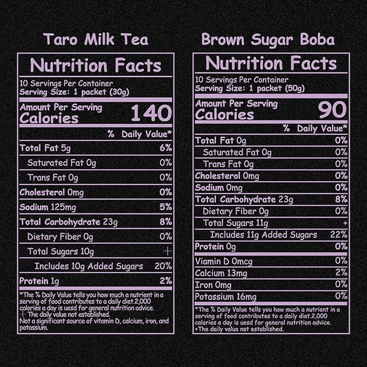 Boba Moo X Premium Boba Tea Kit With Taro Milk Tea Flavor - Only 5,000 Kits Yearly, Small Batch Bubble Tea Kit With Boba Tapioca Pearls, Exceptional Taste & Chewiness, Vegan, Lactose-Free, 10 Servings