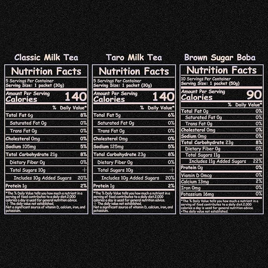 Boba Moo X Premium Boba Tea Kit Combo (Classic & Taro) - Only 5,000 Kits Yearly, Small Batch Bubble Tea Kit With Boba Tapioca Pearls, Exceptional Taste & Chewiness, Vegan, Lactose-Free, 10 Servings