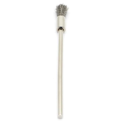 20PCS Wire Brushes with Extended Handle - Metal Rust Removal, Polishing, Cleaning - 6mm Diameter, 3mm Shaft, 100mm Length - Removes Burrs, Dust, and Oxide Layer - Handles Rough Surfaces