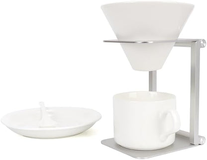 Pour over Dripper Stand,Portable &Foldable Espresso Machine Stand,Office coffee stand with base,Suitable for office,home,camping