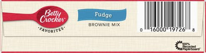Betty Crocker Brownie Mix Fudge Family, 18.3-Ounce Boxes (Pack of 12)