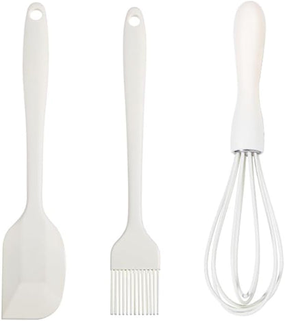 Kitchen tools for cooking 3pcs set-Silicone Pastry Brush Baking Brush,Whisk, Spatulas