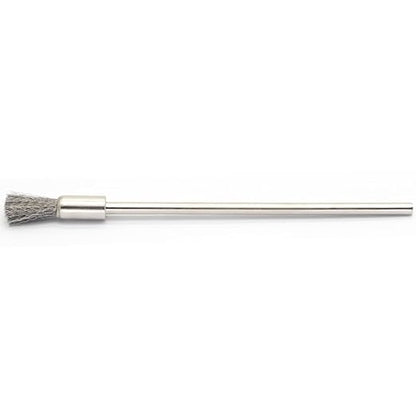 20PCS Wire Brushes with Extended Handle - Metal Rust Removal, Polishing, Cleaning - 6mm Diameter, 3mm Shaft, 100mm Length - Removes Burrs, Dust, and Oxide Layer - Handles Rough Surfaces