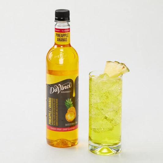 DaVinci Gourmet Classic Pineapple Syrup, 25.4 Fl Oz (Pack of 2)