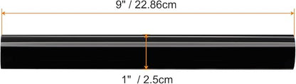 HARFINGTON Acrylic Clay Roller 9 Inch x 1 Inch Solid Non-Stick Plastic Round Tube Roller Polymer Clay Rod Fondant Rolling Pin for Shaping, Sculpting, Modeling DIY Crafts, Black