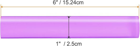 HARFINGTON Acrylic Clay Roller 6 Inch x 1 Inch Solid Non-Stick Plastic Round Tube Roller Polymer Clay Rod Fondant Rolling Pin for Shaping, Sculpting, Modeling DIY Crafts, Purple