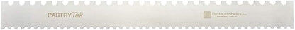 Restaurantware 19.8 Inch x 2 Inch Cake Comb 1 Semicircle Decorating Comb - Double-Sided Assorted Edges Stainless Steel Icing Smoother For Decorating Or Sculpting Desserts