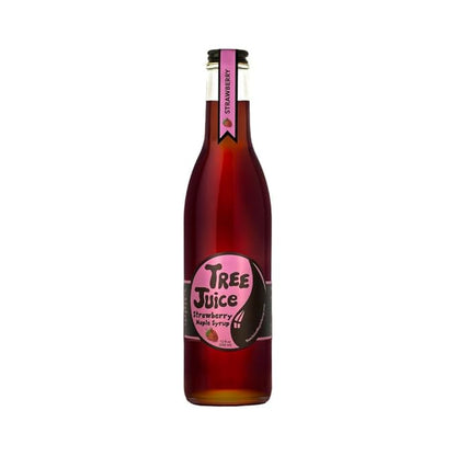 Tree Juice Strawberry Maple Syrup | All Natural, Non GMO, Vegan, Gluten Free, Vegetarian, Paleo | 12 Ounce Bottle