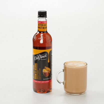 DaVinci Gourmet Classic Butter Rum Syrup, 25.4 Fluid Ounces (Pack of 4)
