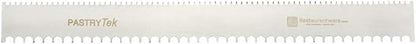 Restaurantware 19.8 Inch x 2 Inch Cake Comb 1 Semicircle Decorating Comb - Double-Sided Assorted Edges Stainless Steel Icing Smoother For Decorating Or Sculpting Desserts