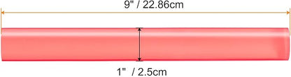 HARFINGTON Acrylic Clay Roller 9 Inch x 1 Inch Solid Non-Stick Plastic Round Tube Roller Polymer Clay Rod Fondant Rolling Pin for Shaping, Sculpting, Modeling DIY Crafts, Pink