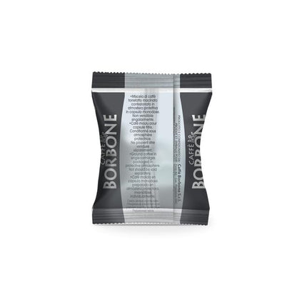Caffè Borbone Nespresso Compatible Coffee Pods, Black Blend, Freshly Roasted and Packaged in Italy - 50 Individually Wrapped Coffee Pods - Not Compatible with Vertuo