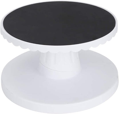 Topyond Cake Turntable for Decorating, 9.1in Adjustable Cake Spinner Stand, Nonslip Cake Turn Table, Rotating Cake Stand for Baking Cake Decorating Supplies