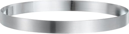 HARFINGTON Round Cake Ring 8.27 x 1 Inch Seamless Stainless Steel Pastry Mousse Dessert Ring Mirror Coating for Baking Cooking English Muffins Crumpet Making Tool