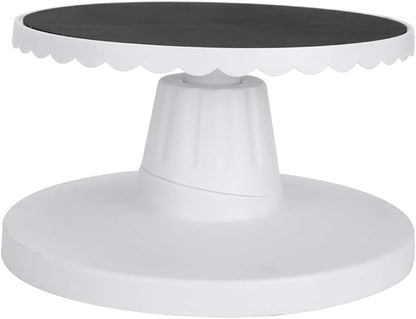 Topyond Cake Turntable for Decorating, 9.1in Adjustable Cake Spinner Stand, Nonslip Cake Turn Table, Rotating Cake Stand for Baking Cake Decorating Supplies