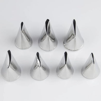 Rose Petal Piping Tips,Flower Icing Piping Nozzles Tips Set for Frosting Pastry Cake Decorating Tools,7 Pcs