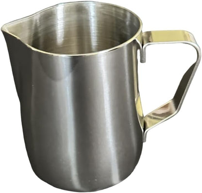 Rattleware 20 Oz Stainless Steel Etched Latte Art Pitcher Frother Cup with Drip-Resistant Spout and Graduated Measurements Jug Perfect for Home, Cafes, Restaurants, Trusted By Baristas Worldwide