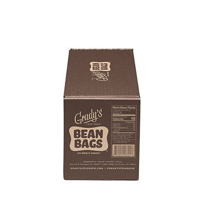GRADY’S COLD BREW, French Vanilla, 100% Arabica Ground Coffee & Chicory Pouches | SIX Bundles of 4 Easy-to-Brew Bean Bags, Makes 72 drinks