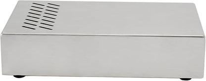 Espresso Knock Box Drawer, Stainless Steel Coffee Grounds Container with Removable Rubber Knock Bar and Non-slip Base, Mini 9.29 x 5.43 x 2.08 inches (Silver)