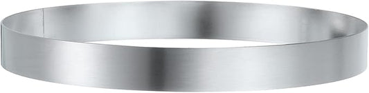 HARFINGTON Round Cake Ring 6.69 x 1 Inch Seamless Stainless Steel Pastry Mousse Dessert Ring Mirror Coating for Baking Cooking English Muffins Crumpet Making Tool