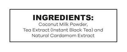 QuikTea Vegan Cardamom Unsweetened Chai Tea Latte – 10 Count, Bold Cardamom Flavor, Naturally Caffeine-Light, no preservatives, No Sugar Added – Just Add Hot Water