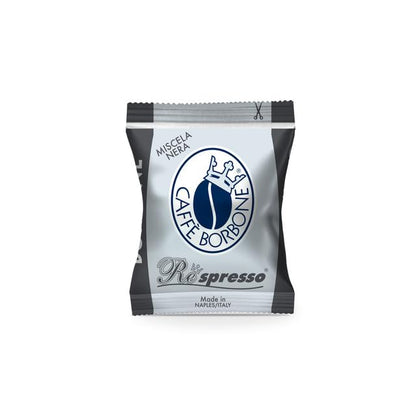 Caffè Borbone Nespresso Compatible Coffee Pods, Black Blend, Freshly Roasted and Packaged in Italy - 50 Individually Wrapped Coffee Pods - Not Compatible with Vertuo