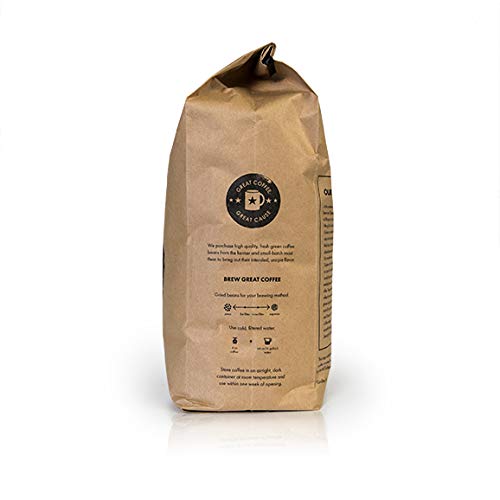 5lb Fair Trade Organic Certified Mexican Chiapas Ground Coffee Medium Roast, 100% Arabica Specialty Coffee, 80 ounces, 5 pounds, Bulk Coffee