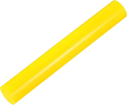 HARFINGTON Acrylic Clay Roller 7.28 Inch x 1 Inch Solid Non-Stick Plastic Round Tube Roller Polymer Clay Rod Fondant Rolling Pin for Shaping, Sculpting, Modeling DIY Crafts, Yellow