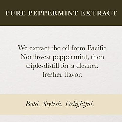 Cook's Pure Peppermint Extract,For Ice Creams, Candies, Icings, Cookies and Beverages, 32 oz