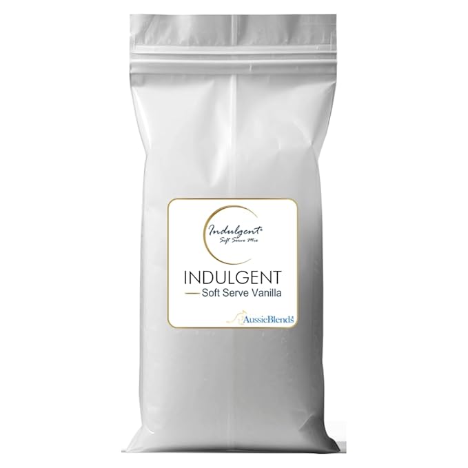 AussieBlends Indulgent Soft Serve Mix Vanilla Powder For Soft Serve, Milkshake | 1-Pack, 3.3 lb (1.5 kg bag)