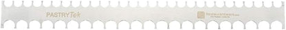 Restaurantware 19.8 Inch x 2 Inch Cake Comb 1 Semicircle Decorating Comb - Double-Sided Assorted Edges Stainless Steel Icing Smoother For Decorating Or Sculpting Desserts