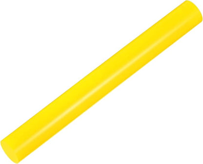 HARFINGTON Acrylic Clay Roller 9 Inch x 1 Inch Solid Non-Stick Plastic Round Tube Roller Polymer Clay Rod Fondant Rolling Pin for Shaping, Sculpting, Modeling DIY Crafts, Yellow