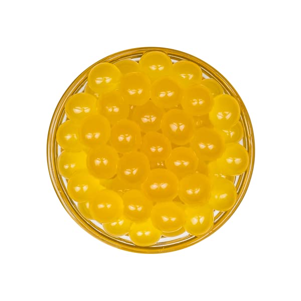 Tea Zone [7 Pounds] Peach Popping Pearls for Boba Tea Beverages, Sweets, Ice Cream Topping | B2061