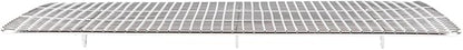 Restaurantware Met Lux 11.8 x 16.9 Inch Wire Baking Rack 1 Heavy-Duty Oven Wire Rack - Fits Half Size Sheet Pan Dishwashable Stainless Steel Cooling Rack Elevated Feet Oven-Ready Up To 575F