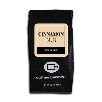Cinnamon Bun Flavored Coffee, Specialty Arabica Coffee, Medium Roast, 12 ounce, Automatic Drip (Ground)