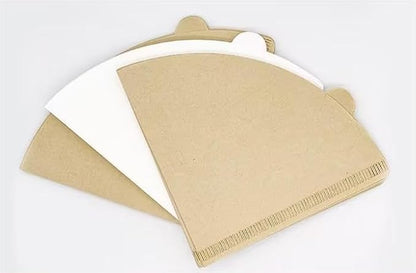 Generic Cone Filters #4 for Coffee Makers - Tear-Resistant Paper, Sustainable Material, 12-Cup Compatibility - Say Goodbye to Coffee Grounds in Your Brew (100, Brown), G3334