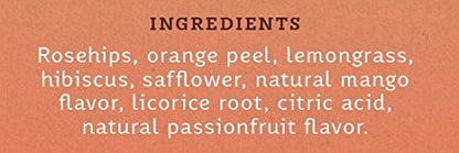 Stash Tea Mango Passionfruit Herbal Tea - Naturally Caffeine Free, Non-GMO Project Verified Premium Tea with No Artificial Ingredients, 20 Count (Pack of 6) - 120 Bags Total