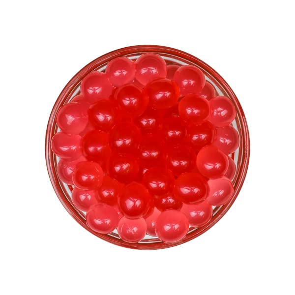 Tea Zone [7 Pounds] Strawberry Popping Pearls for Boba Tea Beverages, Sweets, Ice Cream Topping | B2053