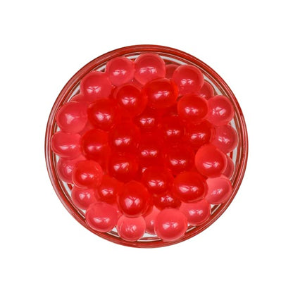 Tea Zone [7 Pounds] Strawberry Popping Pearls for Boba Tea Beverages, Sweets, Ice Cream Topping | B2053