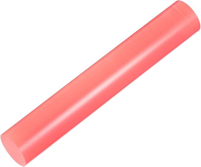 HARFINGTON Acrylic Clay Roller 6 Inch x 1 Inch Solid Non-Stick Plastic Round Tube Roller Polymer Clay Rod Fondant Rolling Pin for Shaping, Sculpting, Modeling DIY Crafts, Pink
