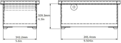 Rattleware Stainless Steel Knock Box - Ideal for Home, Cafe, Restaurant, Hotel, Office, or Commercial Establishment - Heavy Duty Knock Box Trusted By Baristas Worldwide (9" x 5.5" x 4")