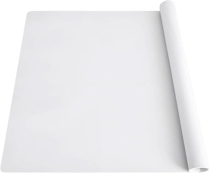 2MM Thick Silicone Countertop Mat, 23.6"x 15.7"(60cmx40cm), Silicone Mats for Kitchen Counter, Nonslip Heat Resistant Mat, Large Kitchen Counter Mats, Waterproof Countertop Protector, Semitransparent
