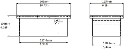 Rattleware Stainless Steel Open Bottom Knock Box Chute - For Home, Cafe, Restaurant, Hotel, Office, r Commercial Establishment - Trusted By Baristas Worldwide (9" x 5.5" x 4)