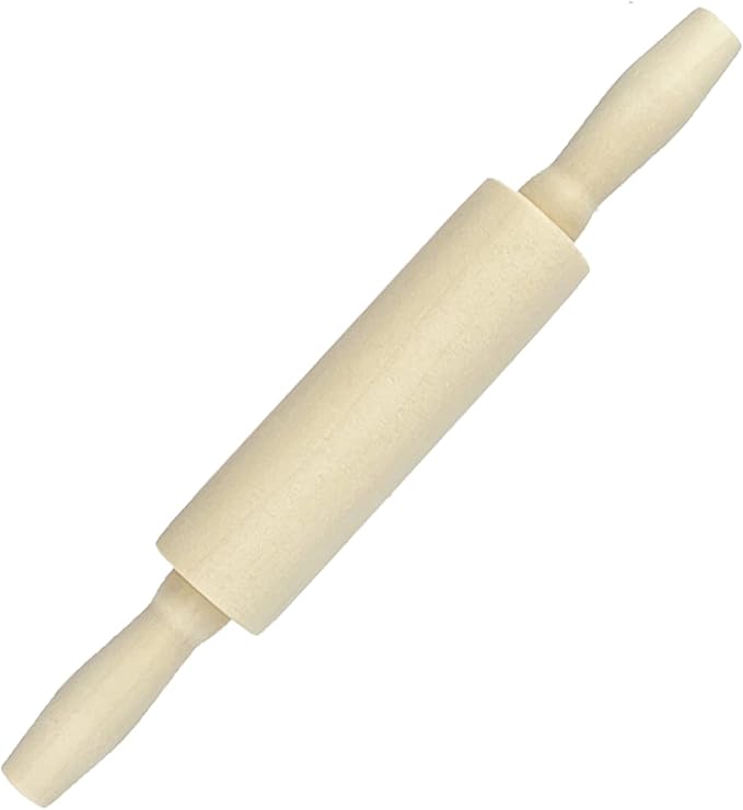 24 Pack Wood Small Rolling Pin for Kids, 7.9 Inch Kids Rolling Pin for Home Kitchen (24)