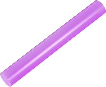 HARFINGTON Acrylic Clay Roller 8 Inch x 1 Inch Solid Non-Stick Plastic Round Tube Roller Polymer Clay Rod Fondant Rolling Pin for Shaping, Sculpting, Modeling DIY Crafts, Purple