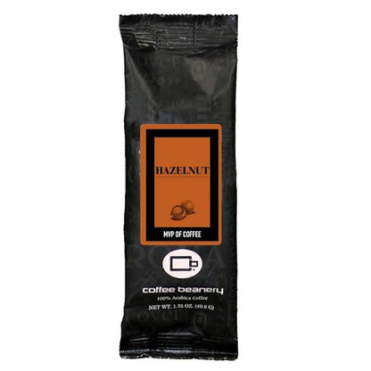 Coffee Beanery Hazelnut Flavored Coffee, 1-1.75oz Try Me Size Coffee Sampler, Light-Medium Roast